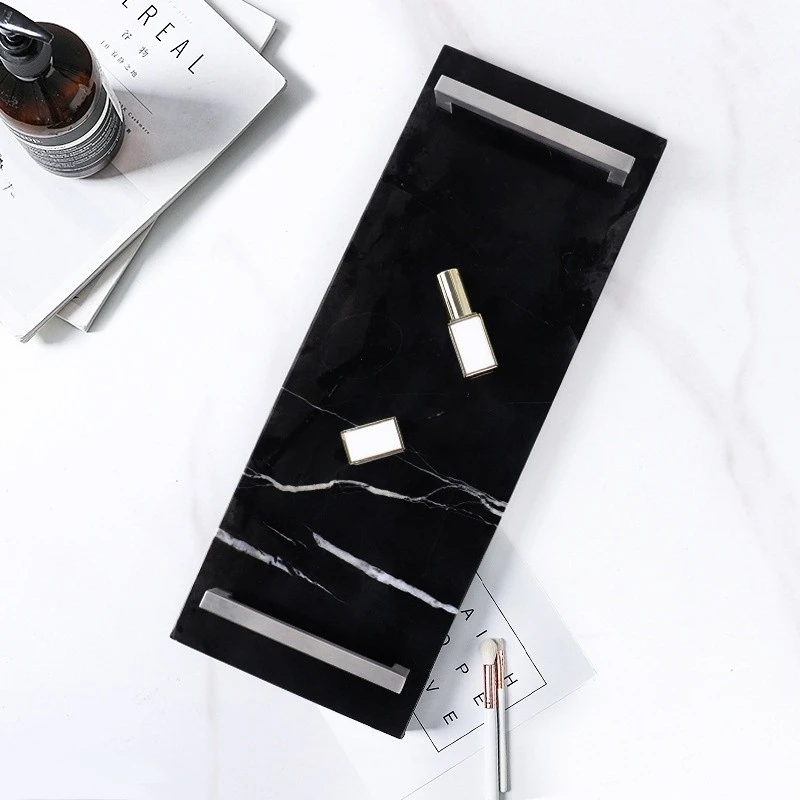 marble tray with handles (2)